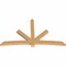 Ekena Millwork Alberta Smooth Timber Gable Bracket, Western Red Cedar, 96"W x 56"H x 3 1/2"D x 5 1/2"F, 14/12 Pitch GBW096X56X0406ALB00SWR - alternate 5